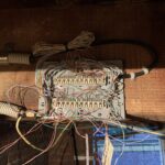 old phone line relocation and tidy Before