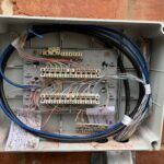 old phone line relocation and tidy after